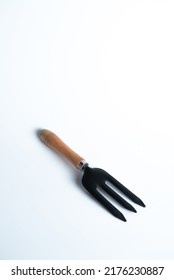 Garden Fork  On White Background