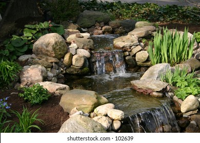 Garden Fountain - Shutterstock ID 102639
