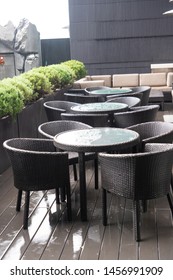 Garden Furniture In The Rain