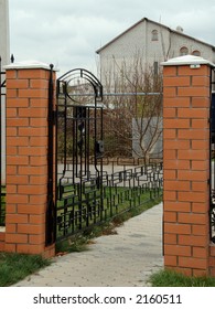 Garden Gate Forward Of The House.