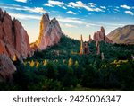 The Garden of the Gods in Colorado Springs, Colorado.