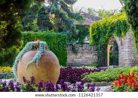 Garden grotto - Queens garden, Balchik, Bulgaria, September 2016