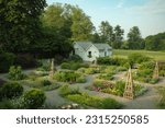 A garden at John Jay Homestead, Katonah, New York