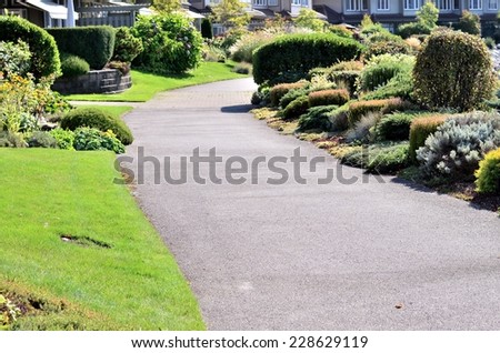 Backyard walking path