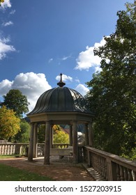 Garden At The Old Hospital In Sankt Blasien With An Historie Pavillon