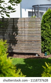 Garden Outdoor Fence Divider Wooden Green Stock Photo 1118737628 ...