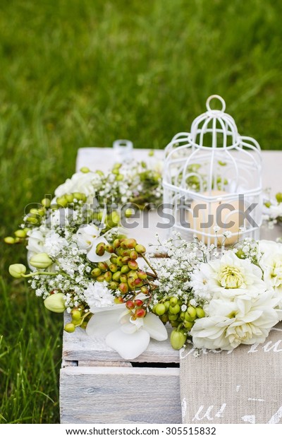 Garden Party Decorations Flower Wreath Orchids Nature Objects