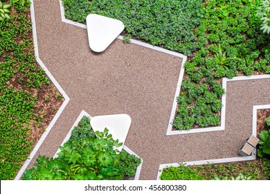 garden path top view