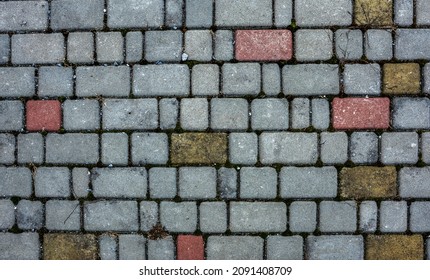 Garden Patio Stone Pavers Top View