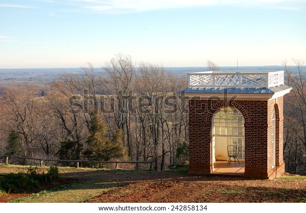 Garden Pavilion Thomas Jeffersons Estates Monticello Stock Photo