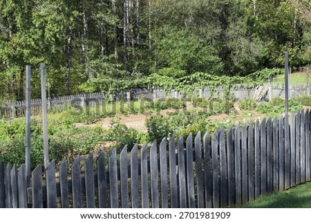 A garden plot on the plantation where Booker T. Washington spent his childhood. Part of the Booker T. Washington National Monument.