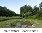 Garden Pond in Bellevue state park in Bellevue, Iowa