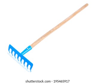 Garden Rake Isolated On White