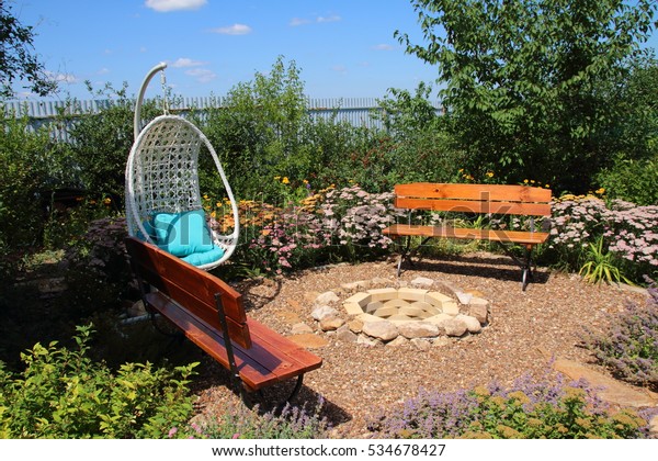 Garden Rest Area Hanging Swing Armchair Stock Photo Edit Now