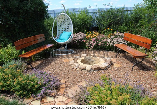 Garden Rest Area Hanging Swing Armchair Stock Photo Edit Now