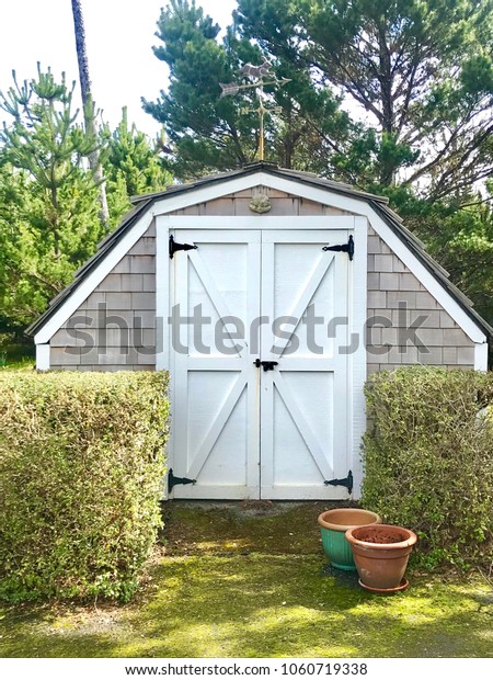 Garden Shed Doors Stock Photo Edit Now 1060719338