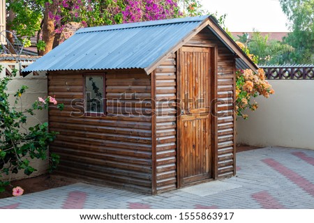 Garden shed for the tools and gardening objects in South Africa commonly called Wendy House