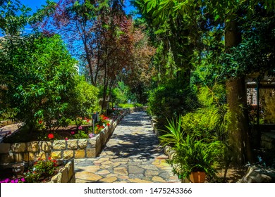 The Garden Tomb Garden In Jerusalem Israel.