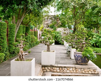 Garden in Wat Prayurawongsawat Worawihan - Shutterstock ID 1167074866