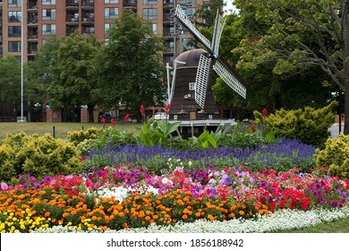 Garden And Windmill In Brampton (Ontario)