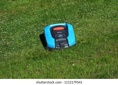 Gardena R160 Sign - Automatic Lawn Mower - Kongsvinger, Norway (13th June 2018)