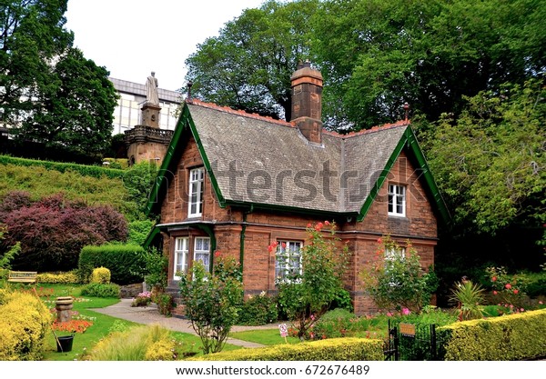 Gardeners Cottage Red Brick House Princes Stock Photo Edit Now