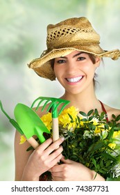 Gardening Girl Portrait