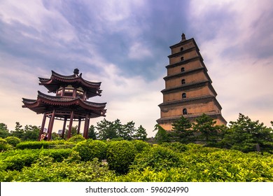 Gardens of the Big Wild Goose Pagoda temple complex