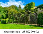 Gardens of St. Fagans Castle near Welsh capital Cardiff.