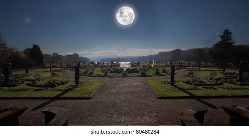 Moonlit Garden Images Stock Photos Vectors Shutterstock