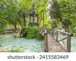 Gardens of Villa Borghese in Rome, Italy.	