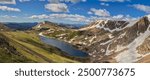 Gardner Lake Overlook on Beartooth Highway looking to the distant Absaroka Mountains