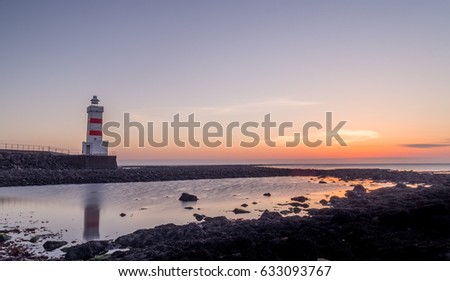 Gardur lighthouse sunset
