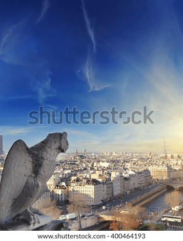 Similar – Gargoyle auf Notre Dame in Paris