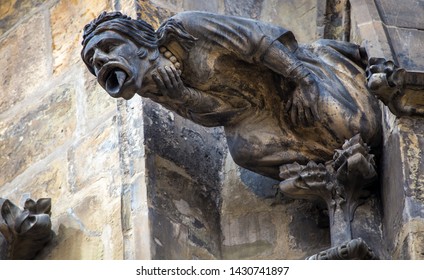 Gargoyles St. Vitus Cathedral In Prague