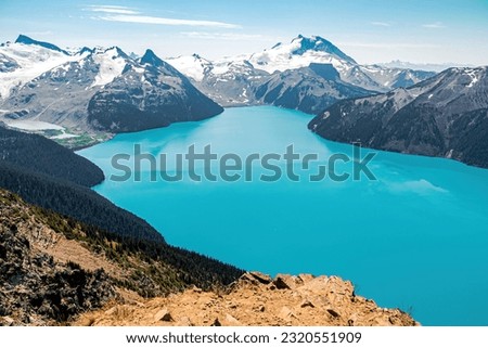 Garibaldi Lake with mountains in the background