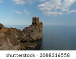 Garitta Tower in Acireale Gulf sicily Etna sea Taormina