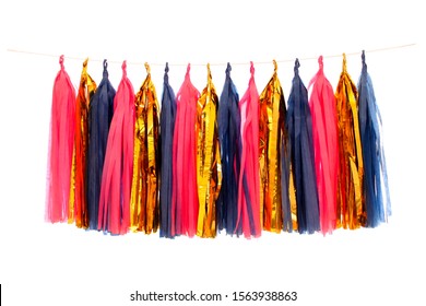 Vector Colorful Decorative Tassels Horizontal Seamless Stock Vector ...