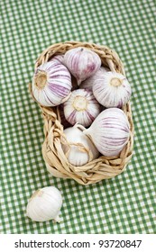Garlic in the basket
