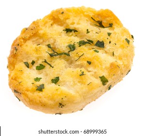 Garlic Bread Isolated On A White Background