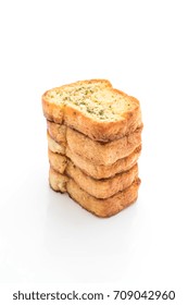 Garlic Bread Isolated On White Background