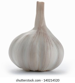 Garlic bulb isolated on white with clipping path - Shutterstock ID 140214520