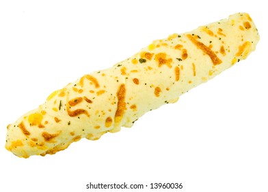 Garlic And Cheese Bread Stick - Isolated On White