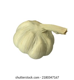 Garlic Clipart Vegetable Isolated On White Background