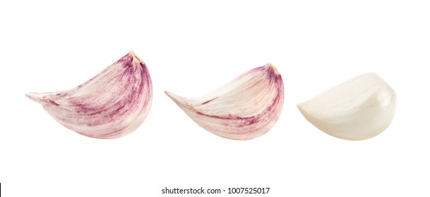 Garlic clove isolated over white background - Powered by Shutterstock