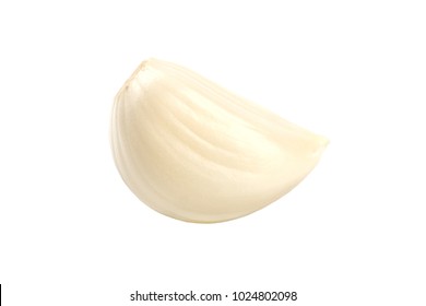 Garlic Clove Isolated Over White Background