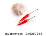 Garlic and hot  chilli pepper