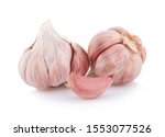 Garlic isolated on white background