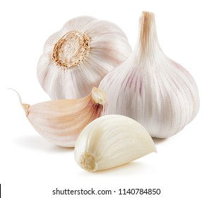 Garlic Isolated on white background - Shutterstock ID 1140784850