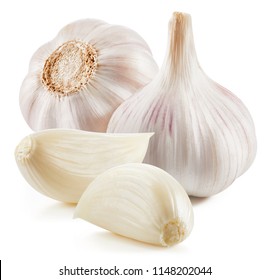 Garlic Isolated on white background - Shutterstock ID 1148202044